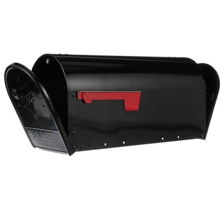 Solar Group Galvanized Double Door Mailbox, Outback Black SO571571